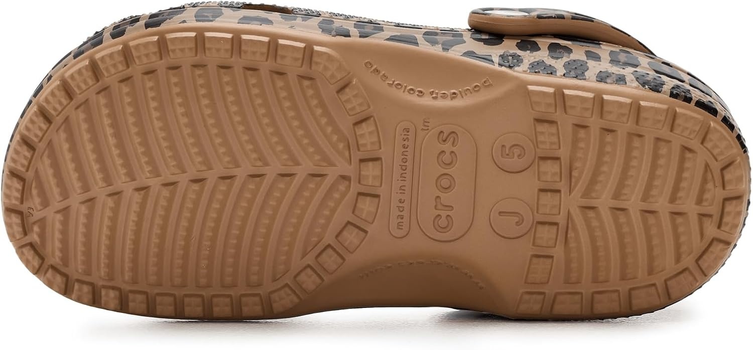 image:imageCrocs UnisexChild Classic Graphic Clog Casual ShoesSepiaLeopard