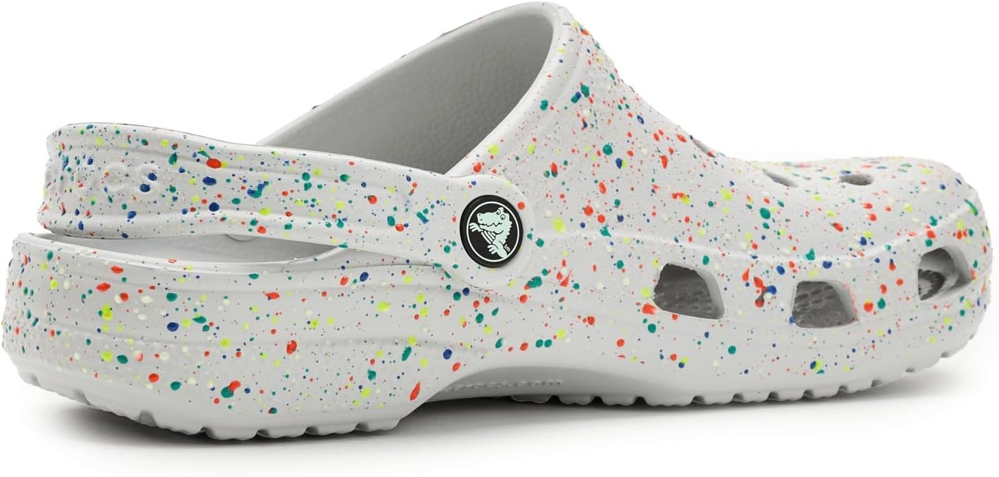 image:imageCrocs UnisexChild Classic Watercolor Marbled ClogAtmosphereMulti Glow Splatter