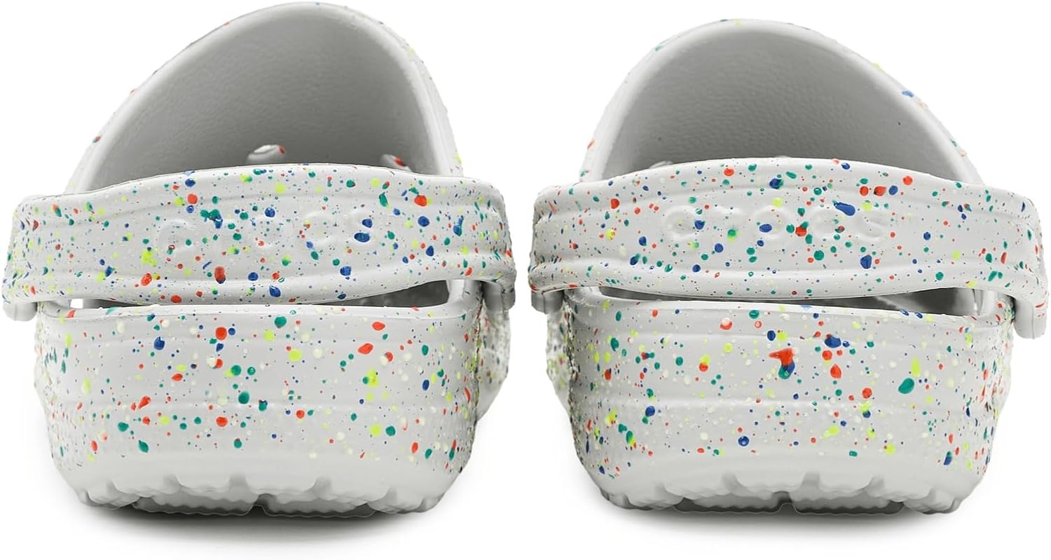 image:imageCrocs UnisexChild Classic Watercolor Marbled ClogAtmosphereMulti Glow Splatter