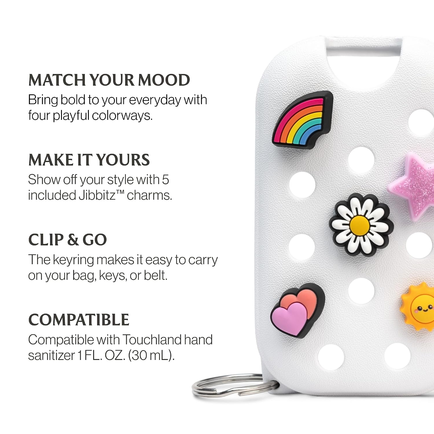 image:imageTouchland x Crocs Hand Mist Case with 5 Jibbitz Charms Pixie LavenderCosmic White