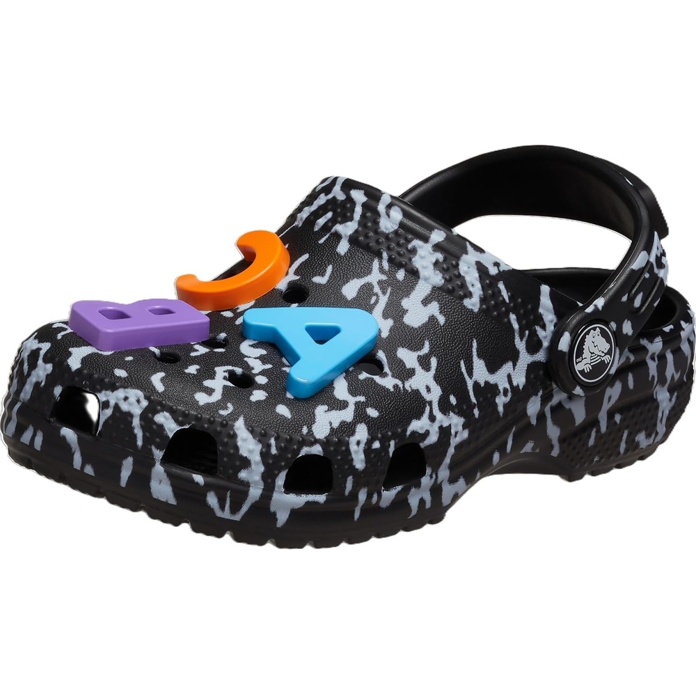 image:imageCrocs UnisexChild Classic Graphic Clog Casual ShoesBlackWhite
