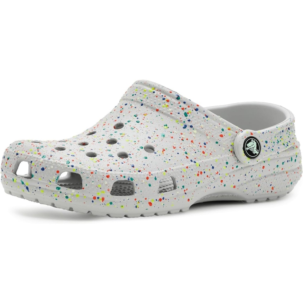 image:imageCrocs UnisexChild Classic Watercolor Marbled ClogAtmosphereMulti Glow Splatter