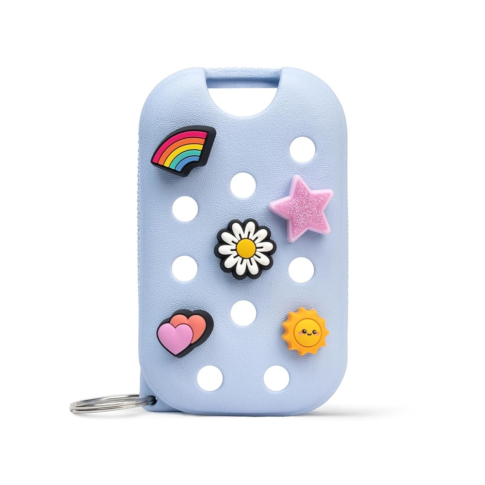 image:imageTouchland x Crocs Hand Mist Case with 5 Jibbitz Charms Pixie LavenderCloudwave Blue