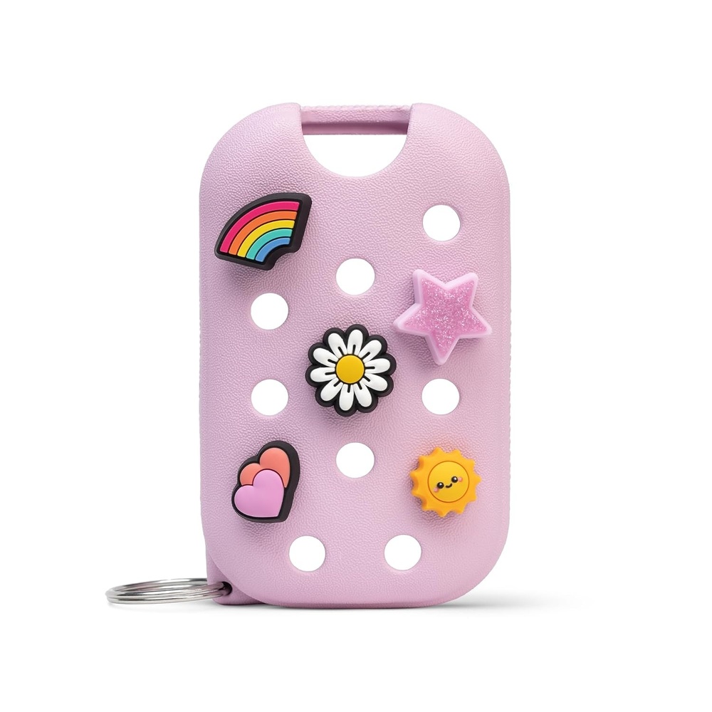 image:imageTouchland x Crocs Hand Mist Case with 5 Jibbitz Charms Pixie LavenderSugarpop Pink