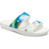 Crocs Unisex Classic Tie Dye Two-Strap Sandal, Solar Rainbow, 7 Men/9 Women