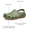 Crocs Unisex-Child Classic Evo Gum Clogs(Cargo/Gum)