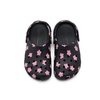 Crocs Unisex-Child Classic Graphic Clog | Casual Shoes(Black/Flowers)