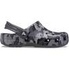 Crocs Unisex-Child Classic Graphic Clog | Casual Shoes(Black/Grey)