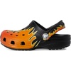 Crocs Unisex-Child Classic Graphic Clog | Casual Shoes(Black/Multi Flames)