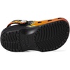 Crocs Unisex-Child Classic Graphic Clog | Casual Shoes(Black/Multi Flames)