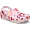 Crocs Unisex-Child Classic Graphic Clog | Casual Shoes(Pink Milk/Hearts)