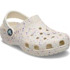 Crocs Unisex-Child Classic Graphic Clog | Casual Shoes(Summit White/Multi Glow Splatter)