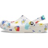 Crocs Unisex-Child Classic Graphic Clog | Casual Shoes(White/Multi)