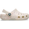 Crocs Unisex-Child Classic Watercolor Marbled Clog(Summit White/Multi Glow Splatter)
