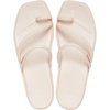 Crocs Women’s Miami Toe Loop Sandals | Square Toe Flat | Flexible Straps | Croslite Foam Footbed(Dew)