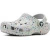 Crocs Unisex-Child Classic Graphic Clog | Casual Shoes(Atmosphere/Multi Glow Splatter)