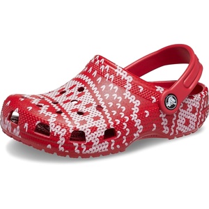 Crocs Unisex-Child Classic Graphic Clog | Casual Shoes(Holiday Sweater Print)