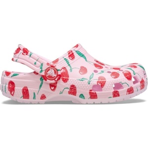 Crocs Unisex-Child Classic Graphic Clog | Casual Shoes(Pink Milk)