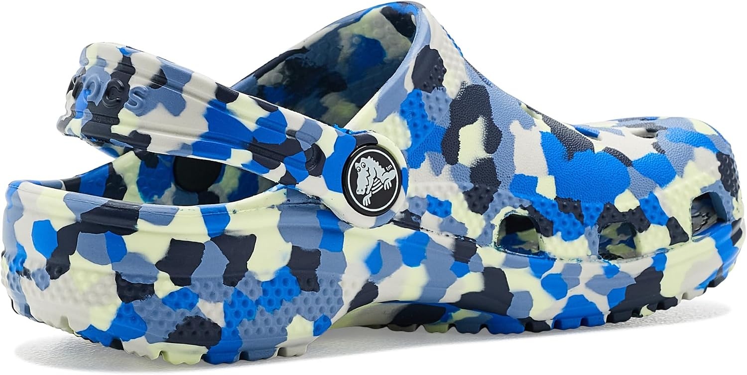 image:imageCrocs UnisexChild Classic Watercolor Marbled ClogGlow LightMulti Confetti