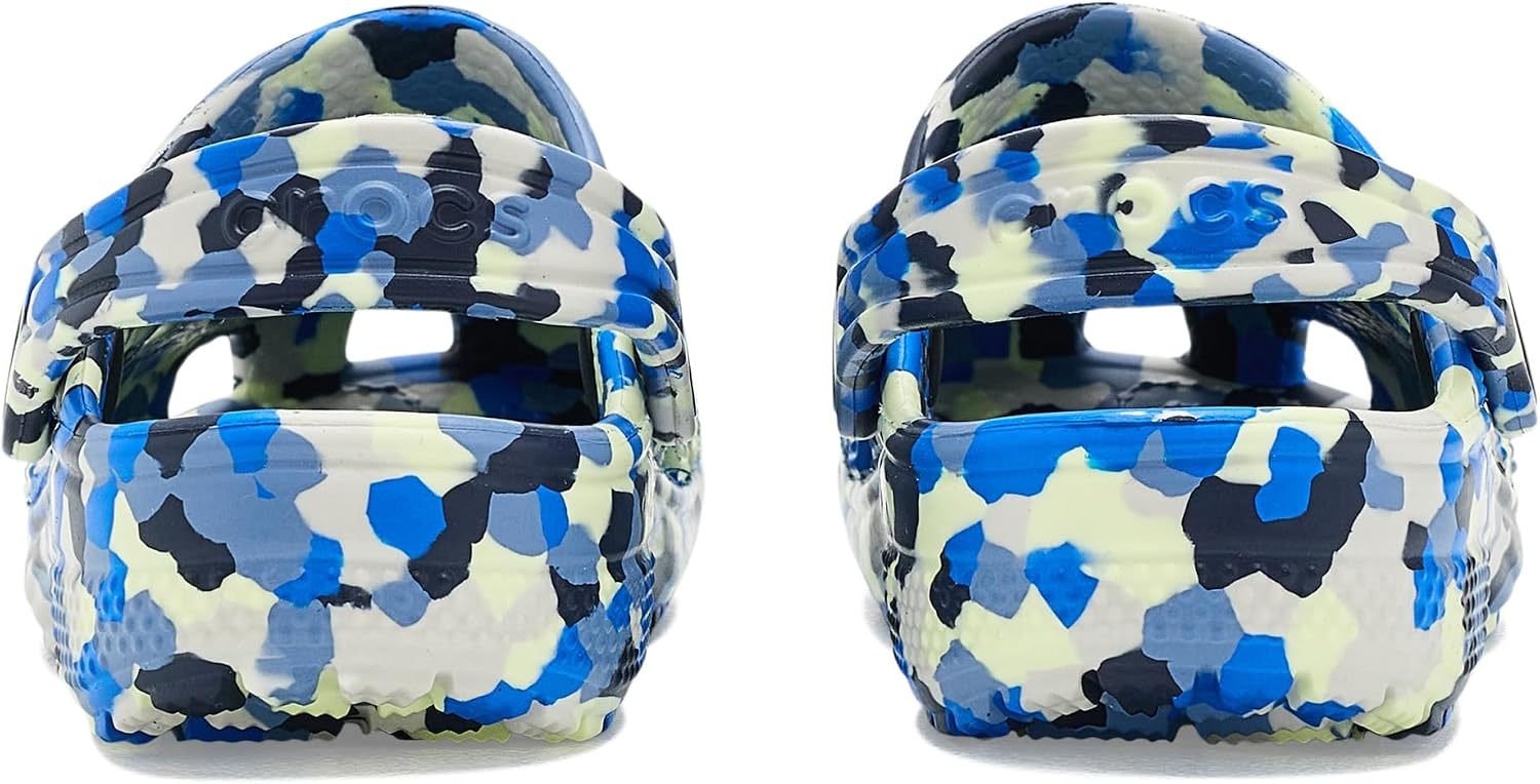 image:imageCrocs UnisexChild Classic Watercolor Marbled ClogGlow LightMulti Confetti