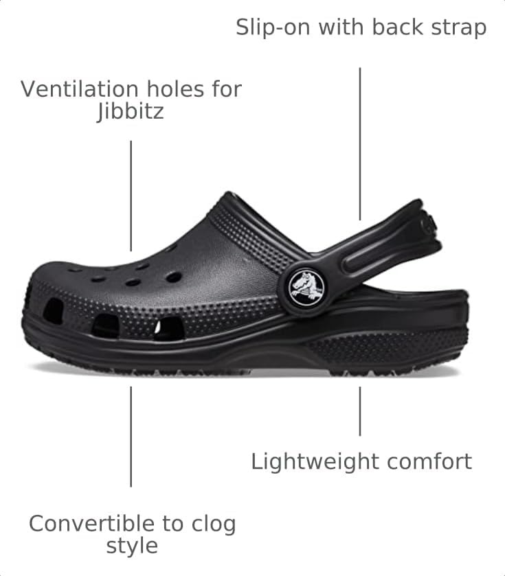 image:imageCrocs UnisexChild Classic Clogs Black 4 Big Kid