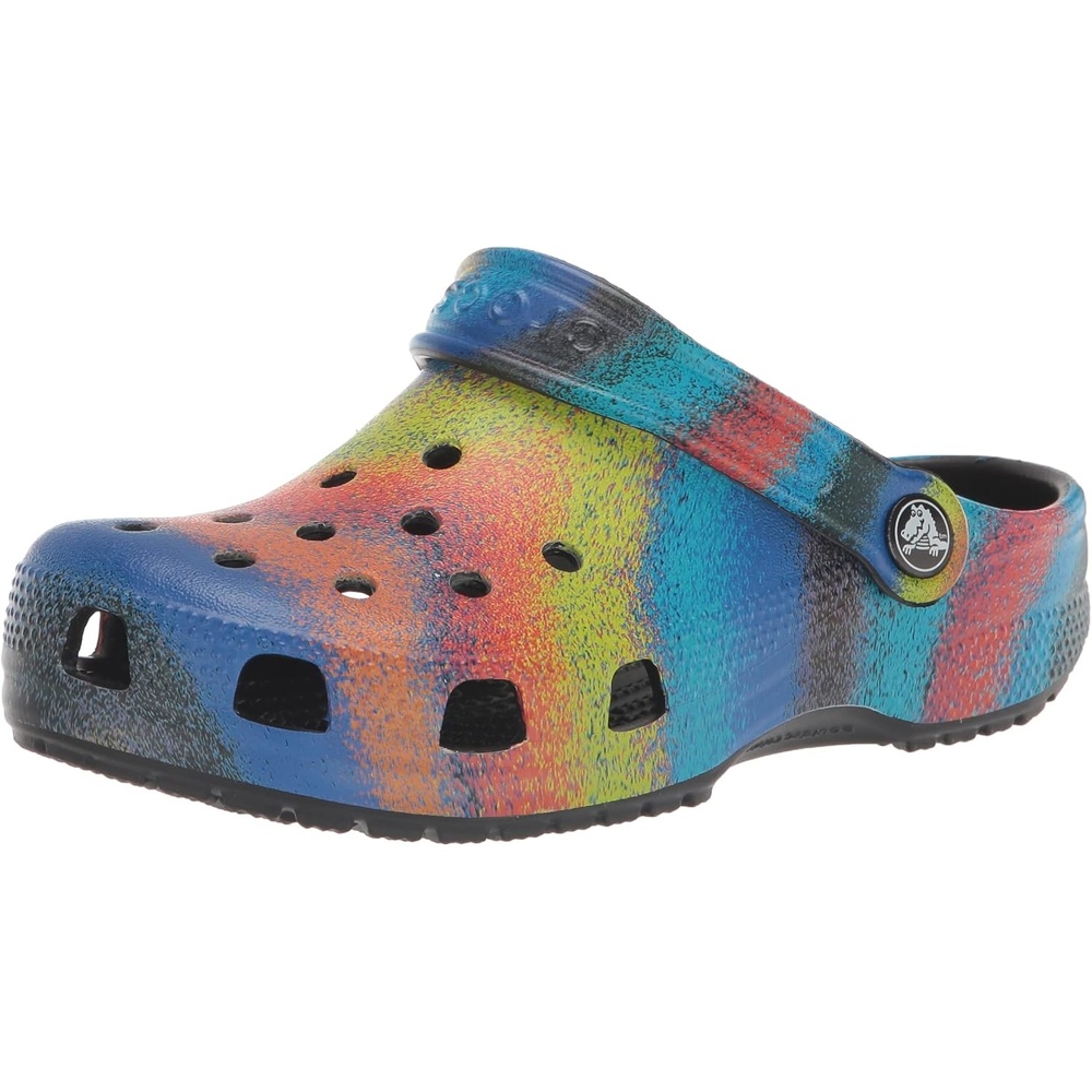 image:imageCrocs Kids Classic Tie Dye ClogsBlackMulti Spray Dye