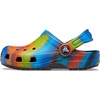 Crocs Kids’ Classic Tie Dye Clogs(Black/Multi Spray Dye)