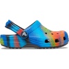 Crocs Kids’ Classic Tie Dye Clogs(Black/Multi Spray Dye)
