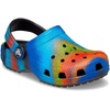 Crocs Kids’ Classic Tie Dye Clogs(Black/Multi Spray Dye)