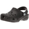 Crocs Unisex-Child Classic Clogs, Black, 4 Big Kid