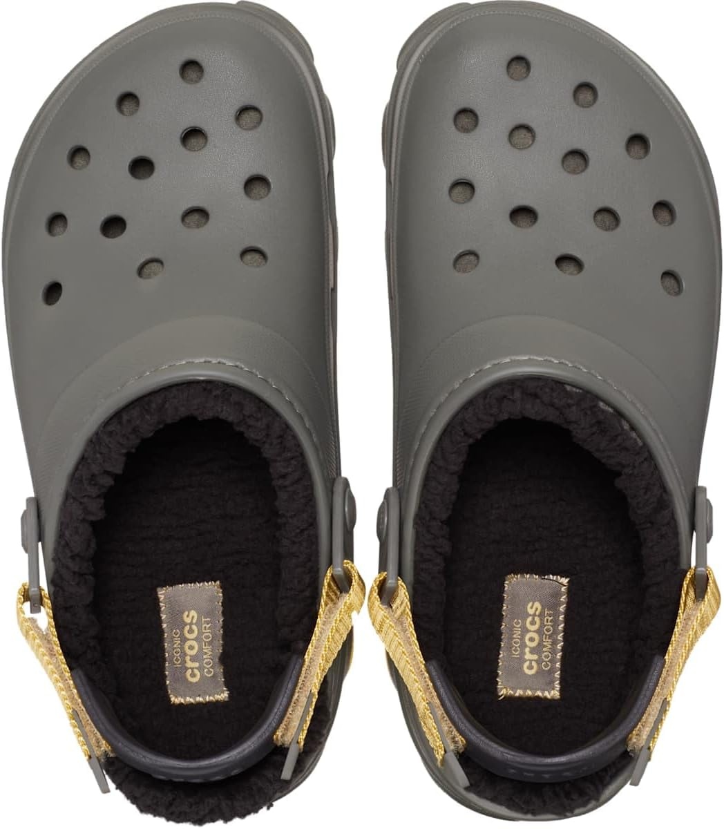 image:imageCrocs UnisexAdult Classic All Terrain Lined Clogs Adjustable Heel StrapGrey