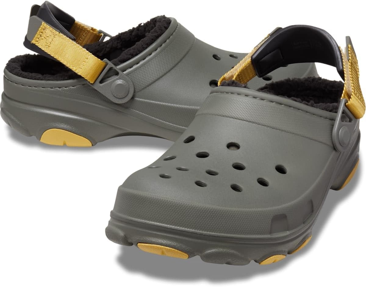 image:imageCrocs UnisexAdult Classic All Terrain Lined Clogs Adjustable Heel StrapGrey