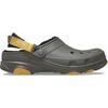 Crocs Unisex-Adult Classic All Terrain Lined Clogs Adjustable Heel Strap(Grey)