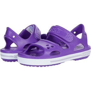Crocs Kids’ Crocband II Sandals, Neon Purple, 9 Toddler