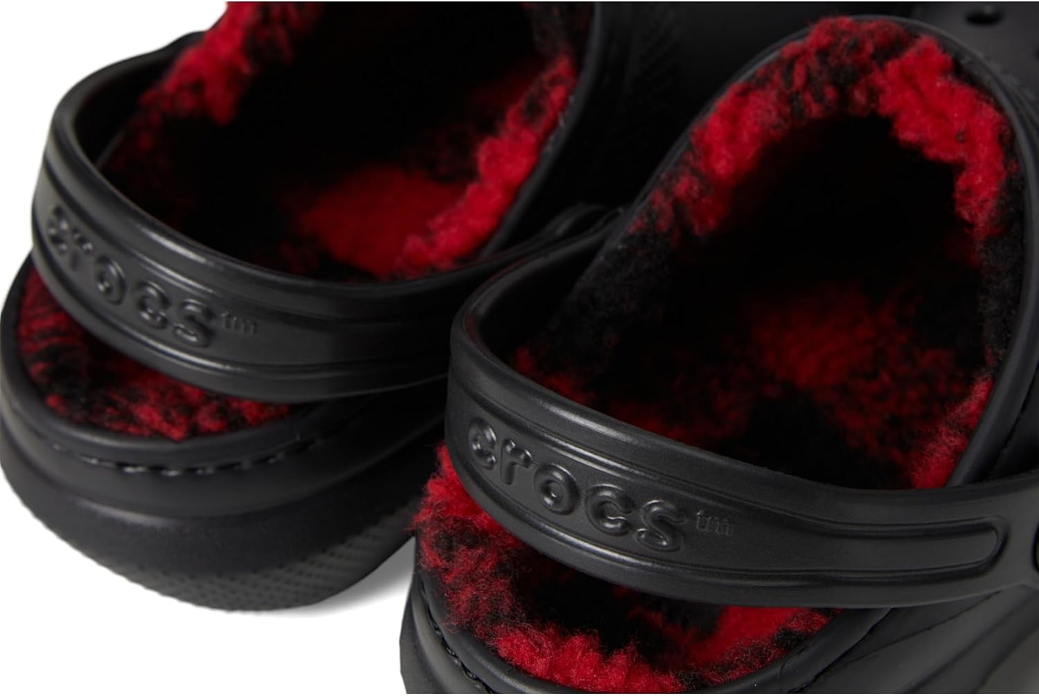image:imageCrocs Kids Classic Lined Clog Buffalo PlaidBlackVarsity Red 10 Toddler