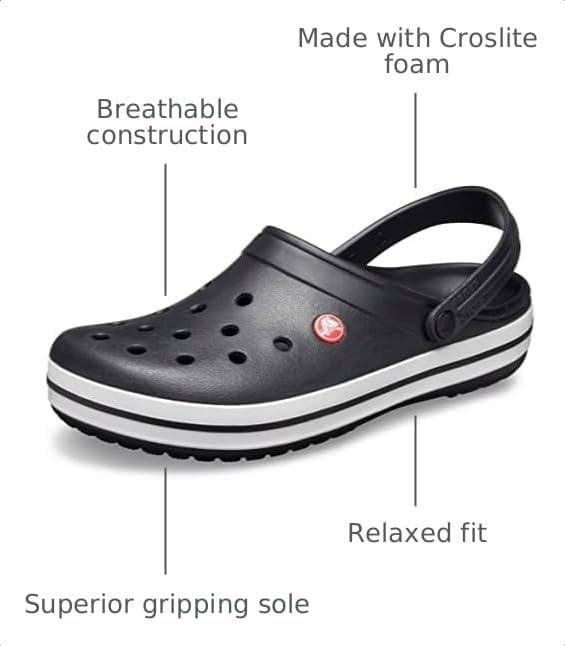 image:imageCrocs Unisex Adult Crocband ClogsBlack