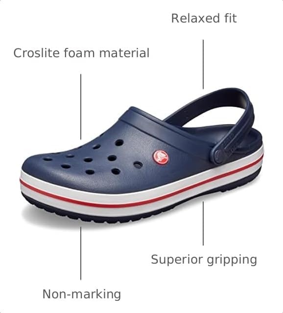 image:imageCrocs Unisex Adult Crocband ClogsNavy