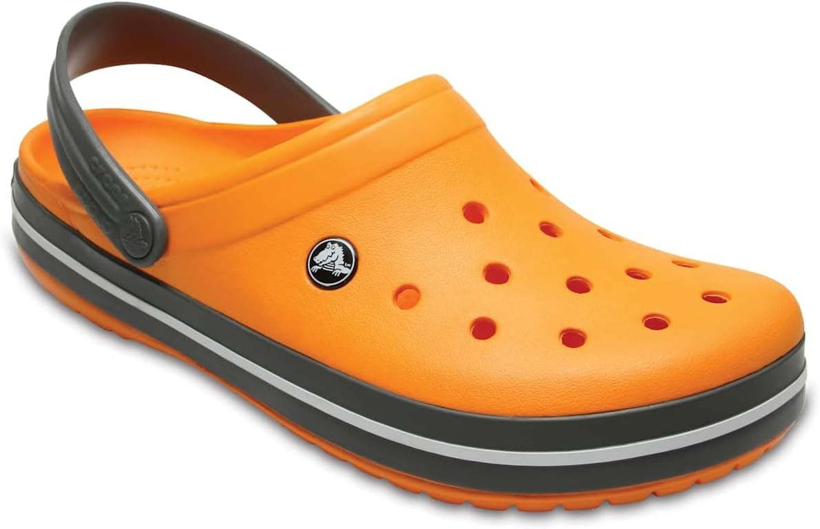 image:imageCrocs Unisex Adult Crocband ClogsOrange Blazing Orange Slate Grey 000