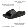 Crocs Men’s All Day Slide Lightweight Slip-On Sandals(Black)