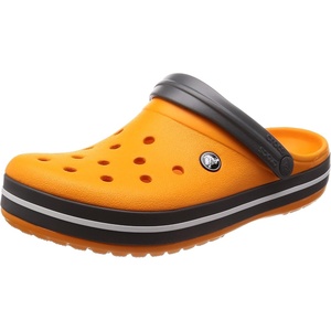 Crocs Unisex Adult Crocband Clogs(Orange Blazing Orange Slate Grey 000)