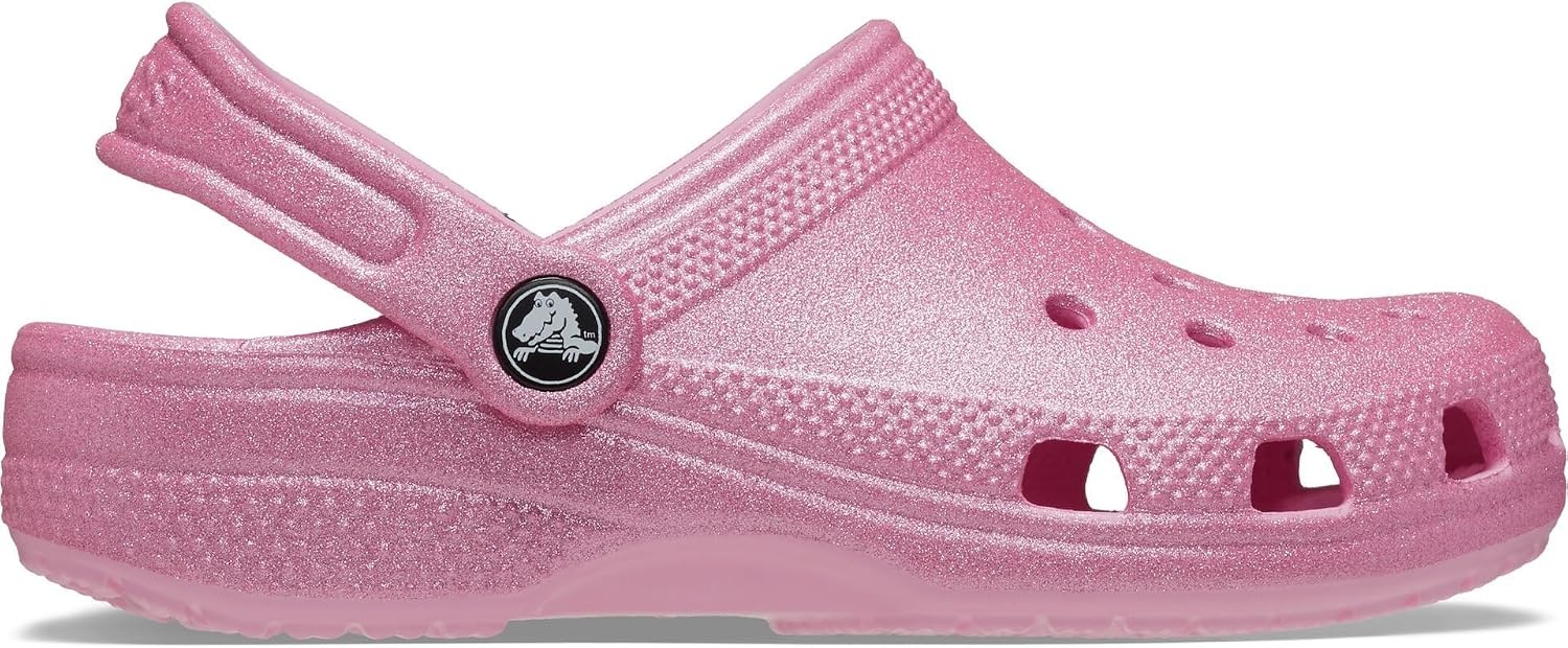 image:imageCrocs UnisexAdult Classic Glitter Clogs Toddler T PTGPink Tweed Glitter