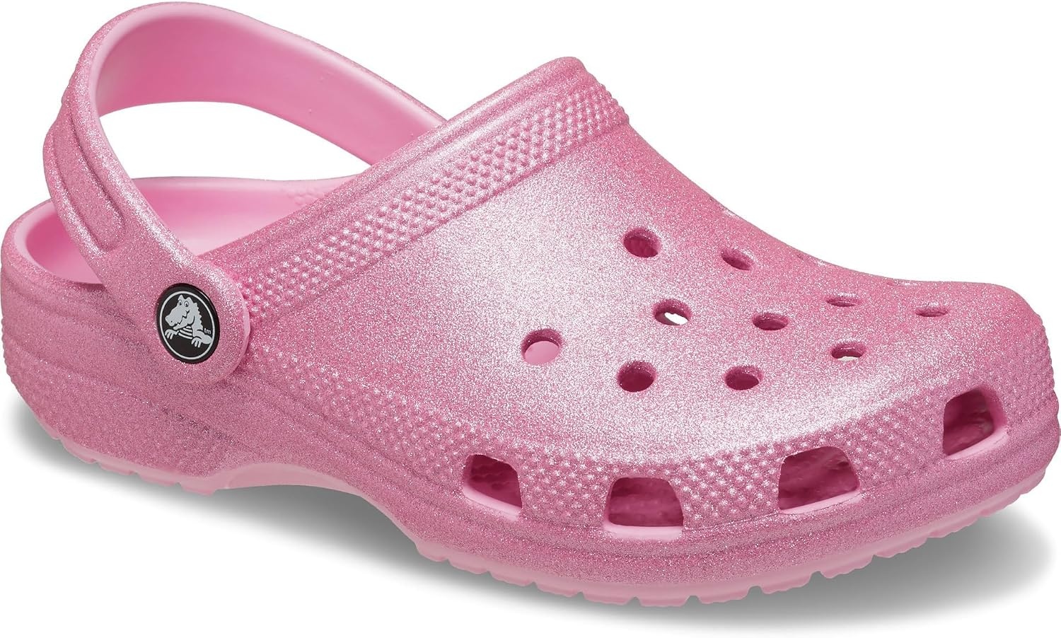 image:imageCrocs UnisexAdult Classic Glitter Clogs Toddler T PTGPink Tweed Glitter