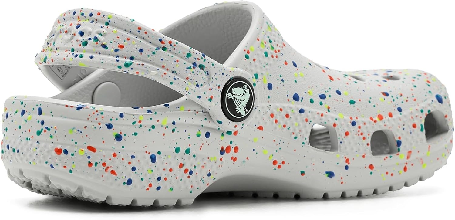 image:imageCrocs UnisexChild Classic Graphic ClogAtmosphereMulti Glow Splatter