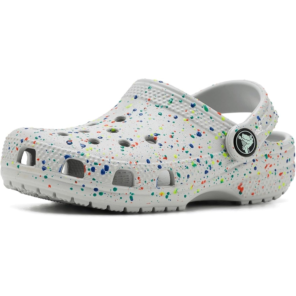image:imageCrocs UnisexChild Classic Graphic ClogAtmosphereMulti Glow Splatter
