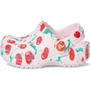 Crocs Baby Girls’ Classic Littles Clogs(Pink Milk/Cherries)