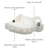 Crocs Baby Girls’ Classic Littles Clogs(White)
