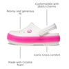 Crocs Kids’ Crocband Chevron Clog(White/Pink Crush)