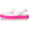 Crocs Kids’ Crocband Chevron Clog(White/Pink Crush)