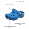 Crocs Unisex-Child Classic Clogs, Bright Cobalt, 10 Toddler