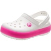 Crocs Kids’ Crocband Chevron Clog(White/Pink Crush)